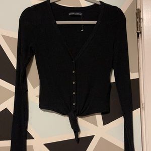 Abercrombie button up love sleeve top